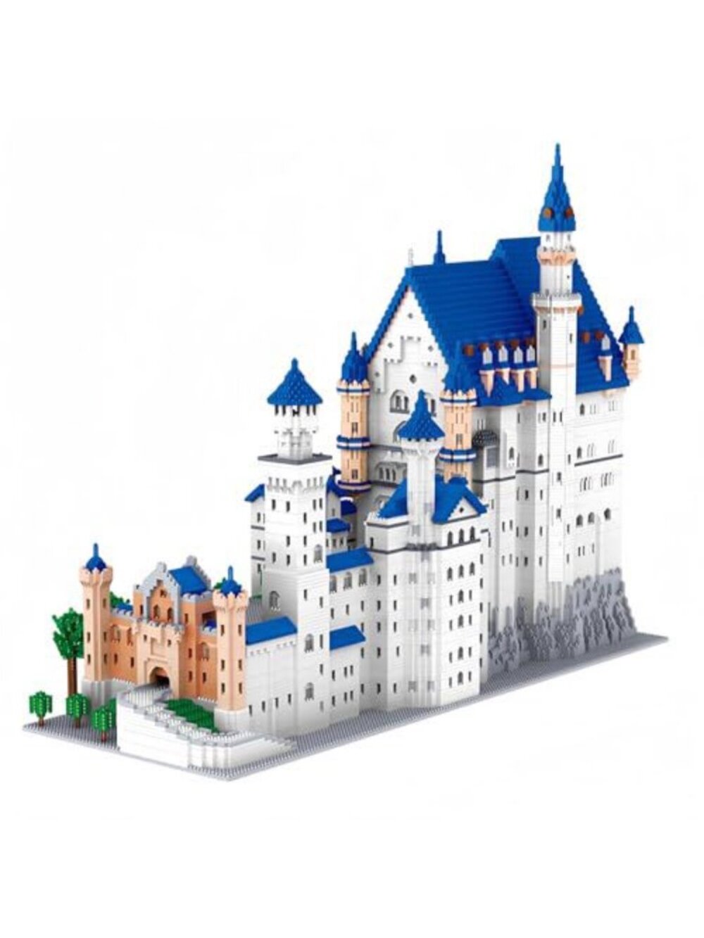 World Famous Big Architecture Swan Stone Castle Micro Blocks Set, Model LZ8020